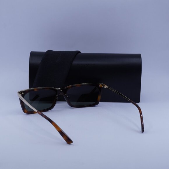 Saint Laurent SL 766 004 Rectangle Sunglasses - Havana/Gold/Grey - Picture 6 of 11